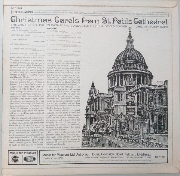 St. Paul's Cathedral Choir : Christmas Carols From St. Paul's Cathedral (LP)