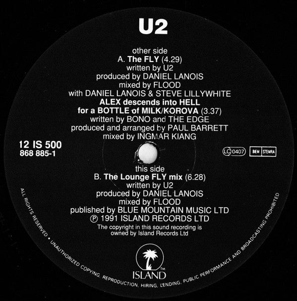 U2 : The Fly (12", Single)