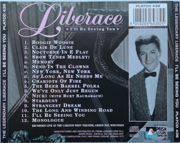 Liberace : I’ll Be Seeing You (CD, Album)