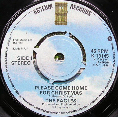 Eagles : Please Come Home For Christmas (7", Single)