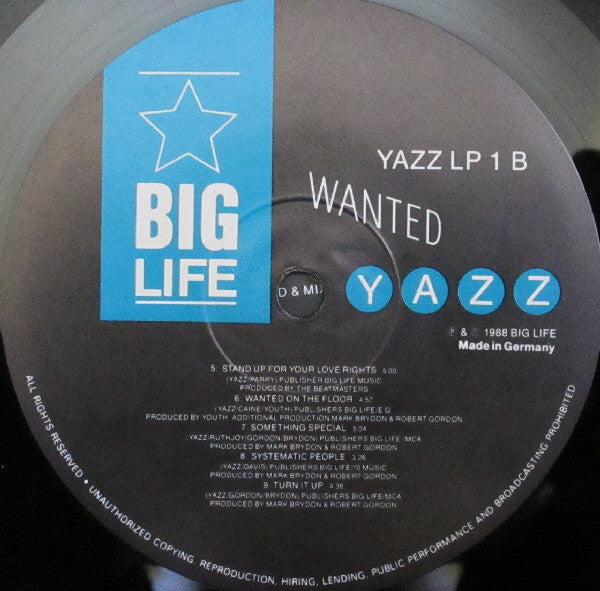 Yazz : Wanted (LP)
