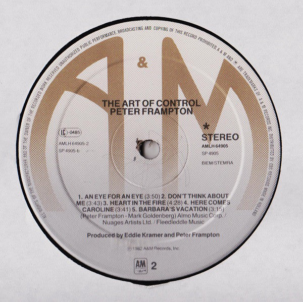 Peter Frampton : The Art Of Control (LP, Album)