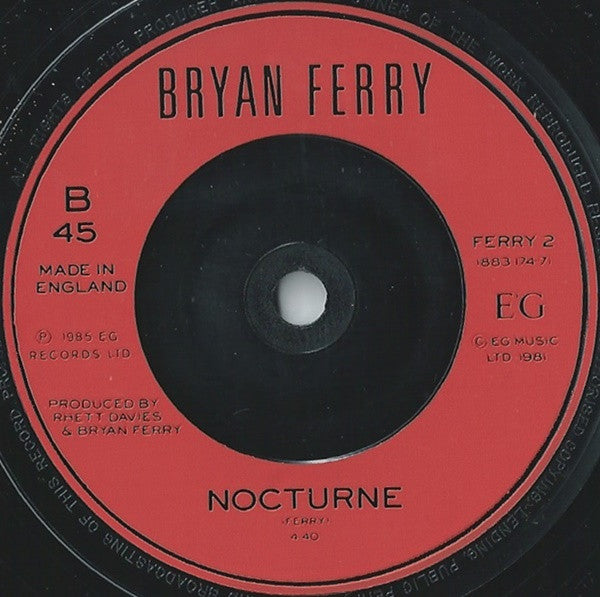 Bryan Ferry : Don't Stop The Dance (7", Single)