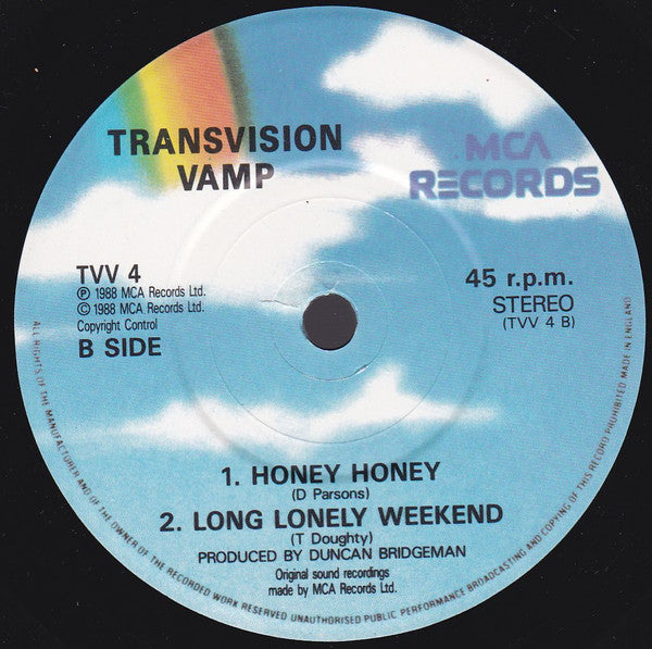 Transvision Vamp : Revolution Baby (7", Single, Pap)
